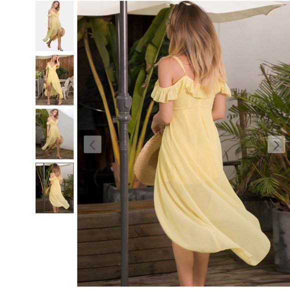 Ruffles Cold Shoulder Dress - Picture 3 of 8